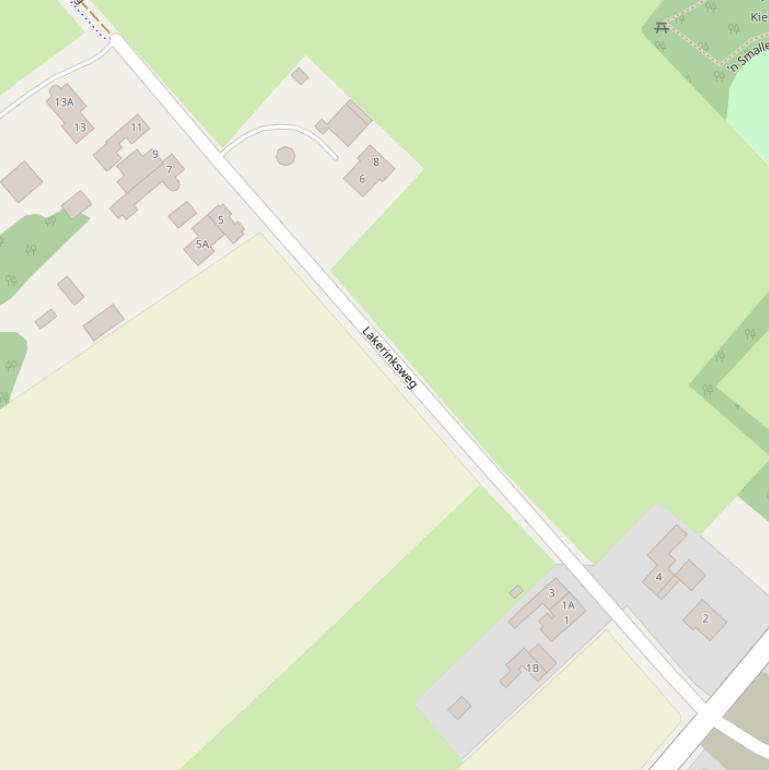 Kaart van de Lakerinksweg.