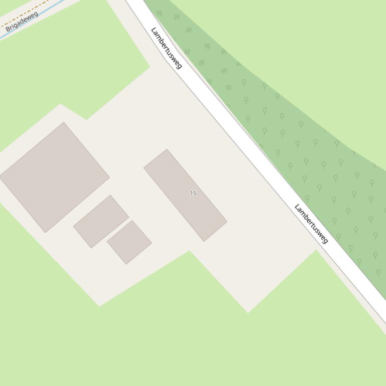 Kaart van de Lambertusweg.