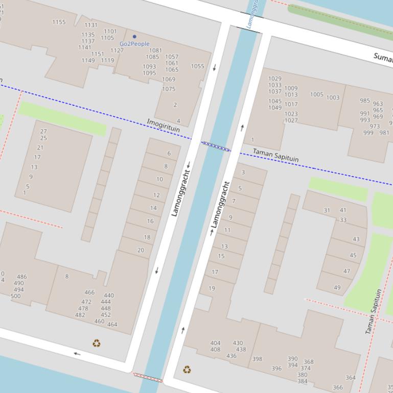 Kaart van de Lamonggracht.