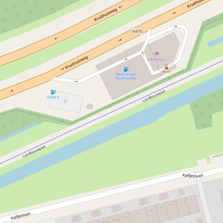 Kaart van het Landbouwpad.