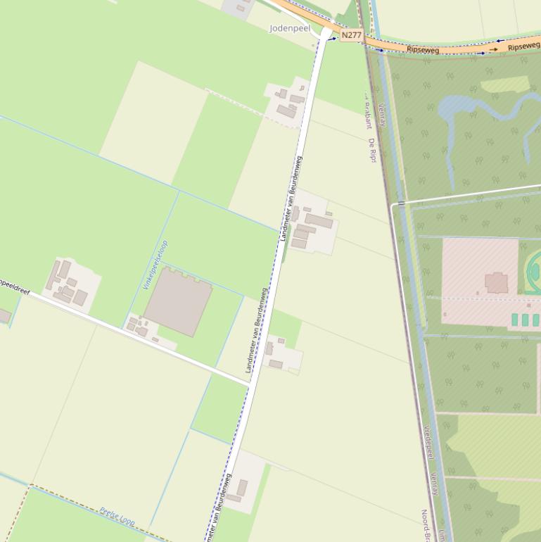 Kaart van de Landmeter van Beurdenweg.