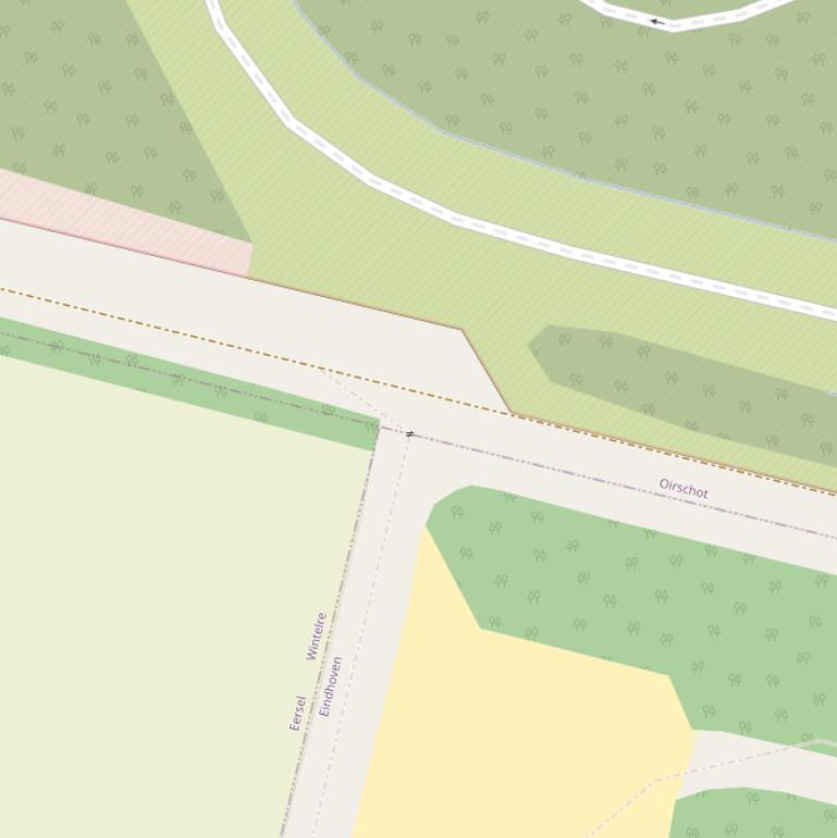 Kaart van de Landsardseweg.