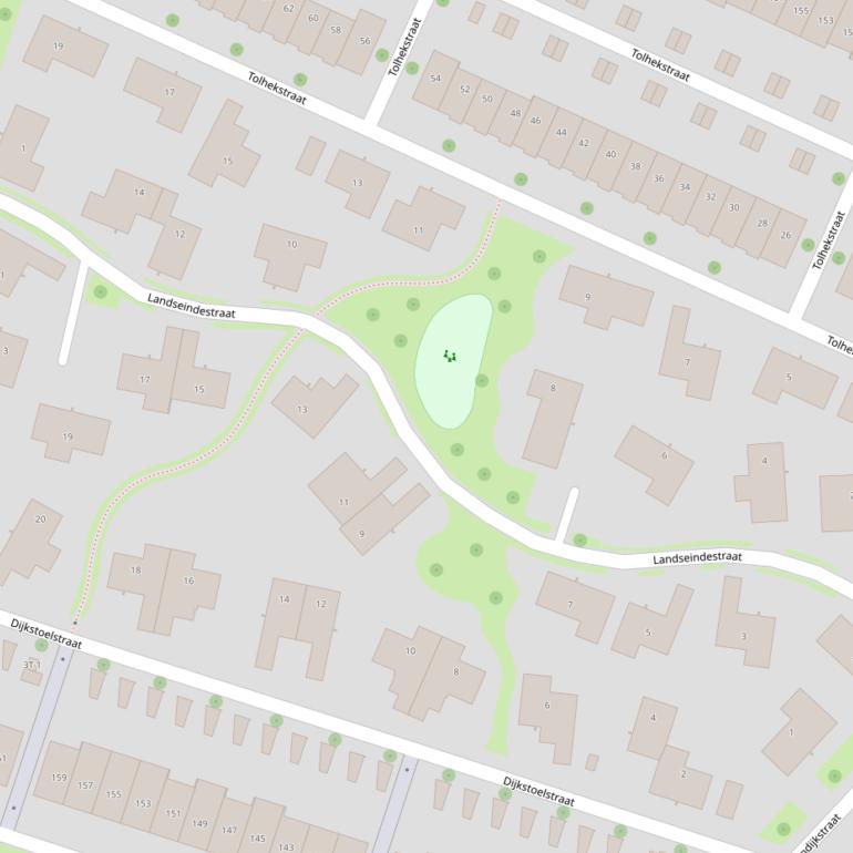 Kaart van de Landseindestraat.