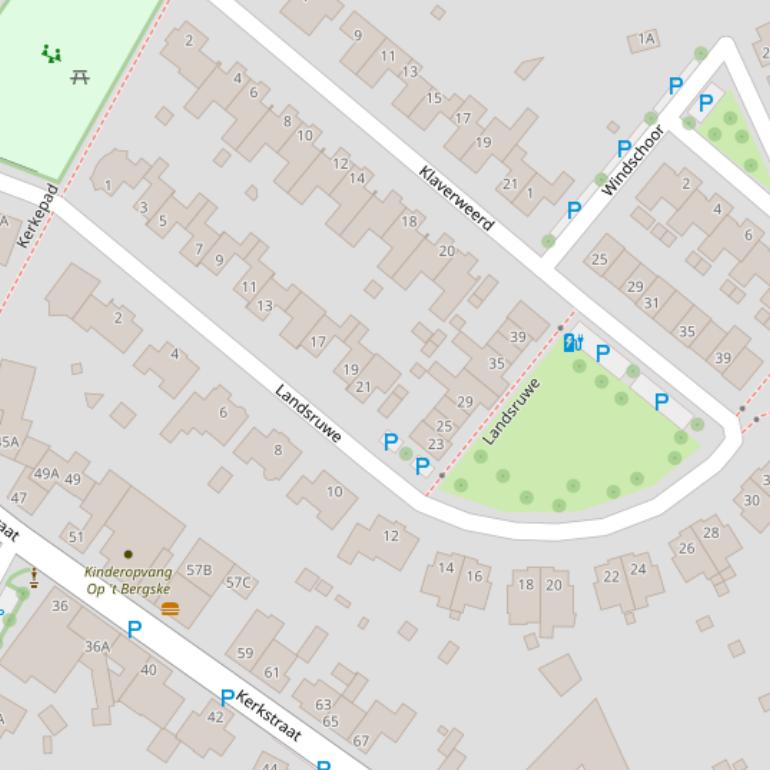 Kaart van  Landsruwe.