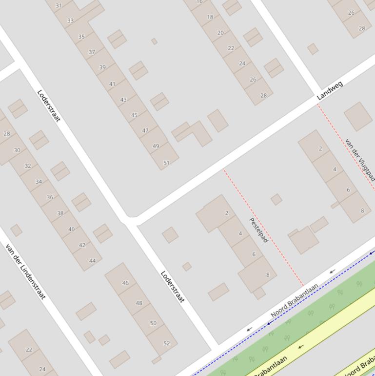 Kaart van de Landweg.