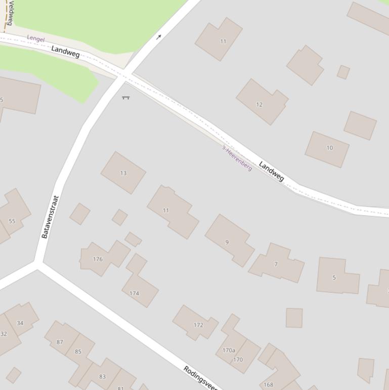 Kaart van de Landweg.