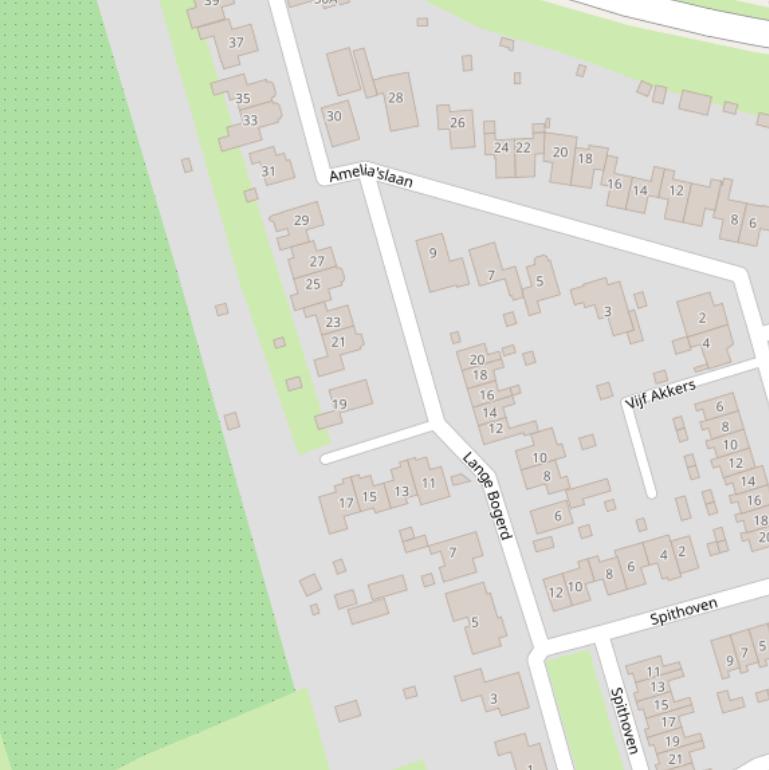 Kaart van  Lange Bogerd.