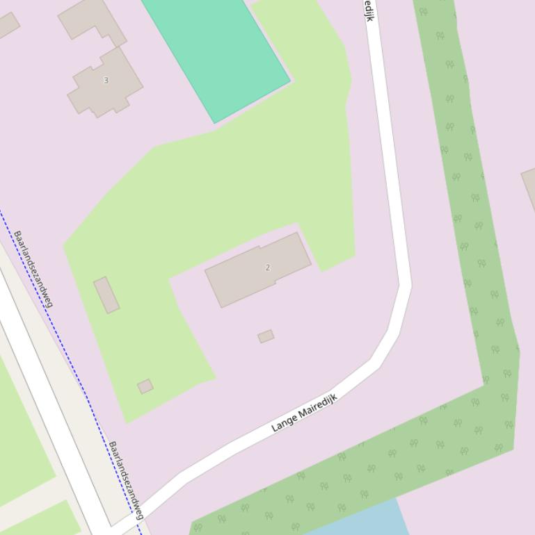 Kaart van de Lange Mairedijk.