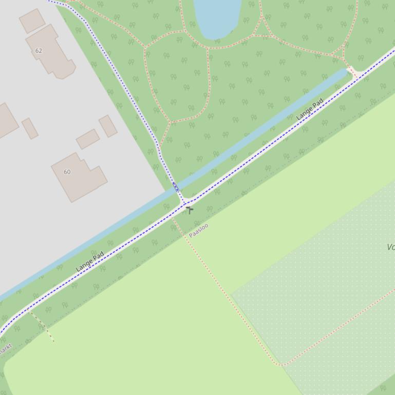 Kaart van  Lange Pad.