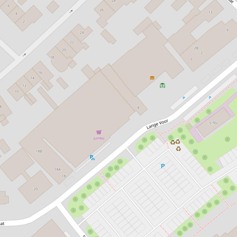 Kaart van  Lange Voor.