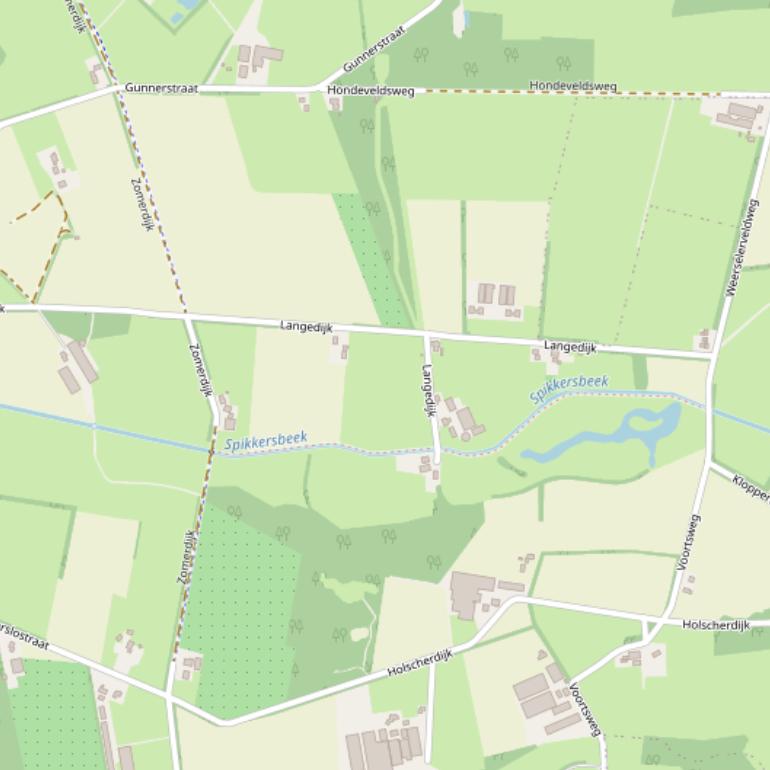 Kaart van de Langedijk.