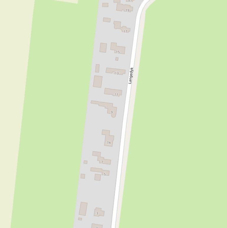 Kaart van  Langedyk.