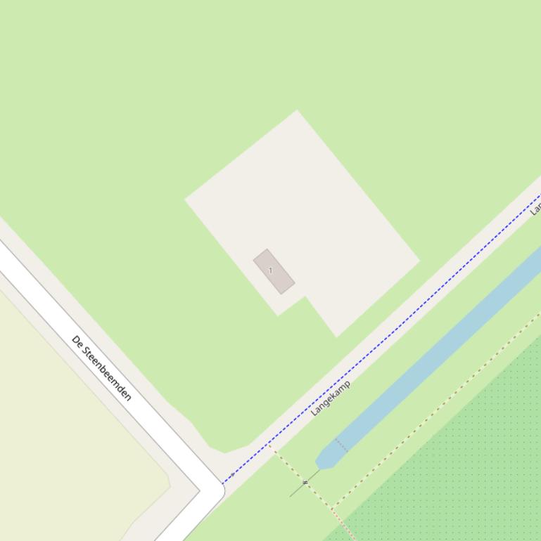 Kaart van  Langekamp.