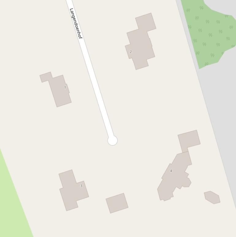 Kaart van de Langendoenhof.