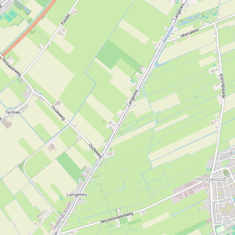 Kaart van  Langereis.