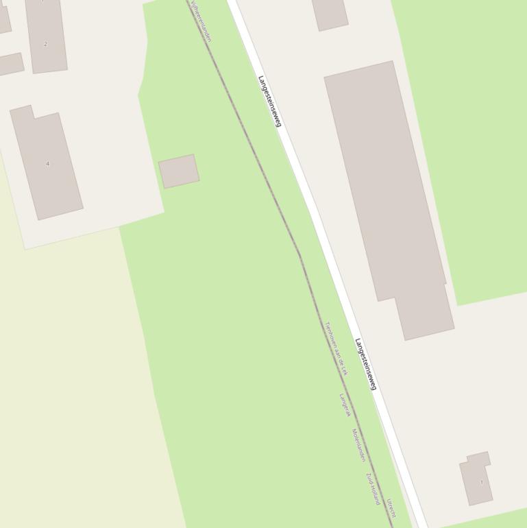 Kaart van de Langesteinseweg.