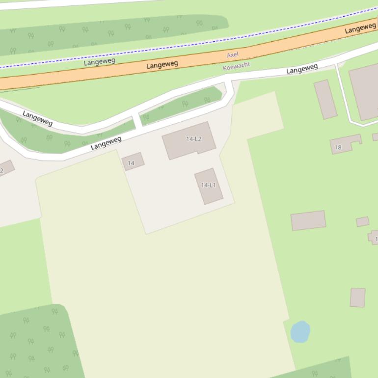 Kaart van de Langeweg.