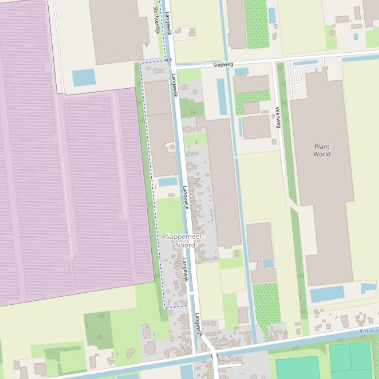 Kaart van  Langewijk.