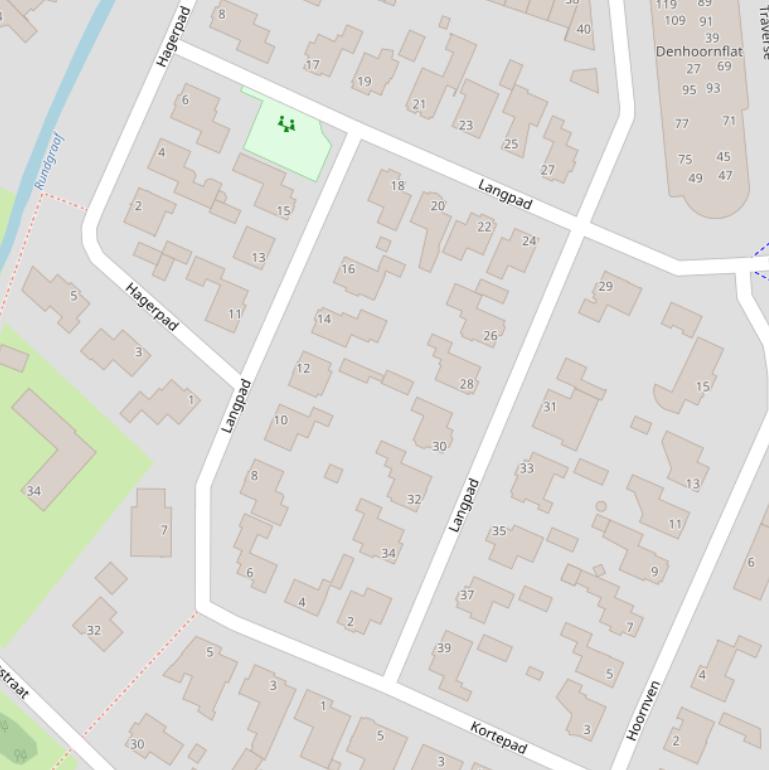 Kaart van het Langpad.