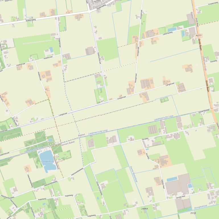 Kaart van de Langstraat.