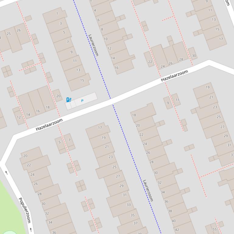 Kaart van  Laurierzoom.