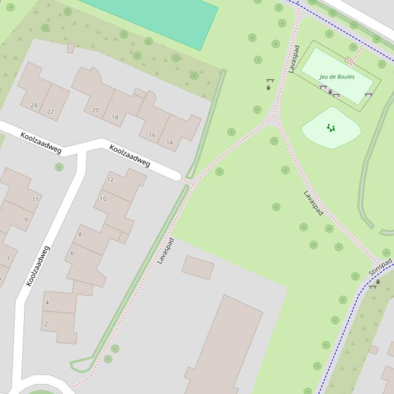 Kaart van het Lavaspad.