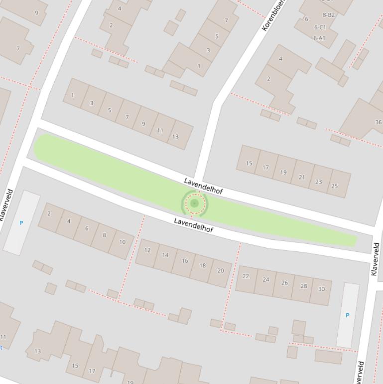 Kaart van de Lavendelhof.
