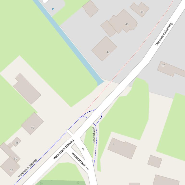 Kaart van de Lavendelstraat.