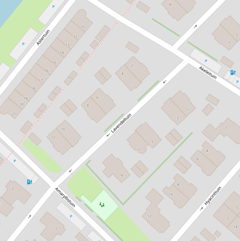 Kaart van  Lavendeltuin.