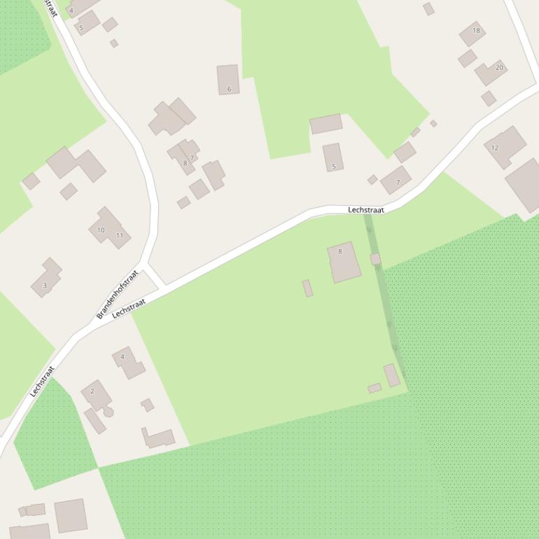 Kaart van de Lechstraat.