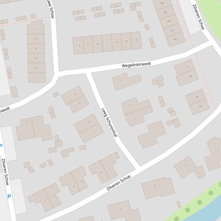 Kaart van de Leeg Schurenhof.