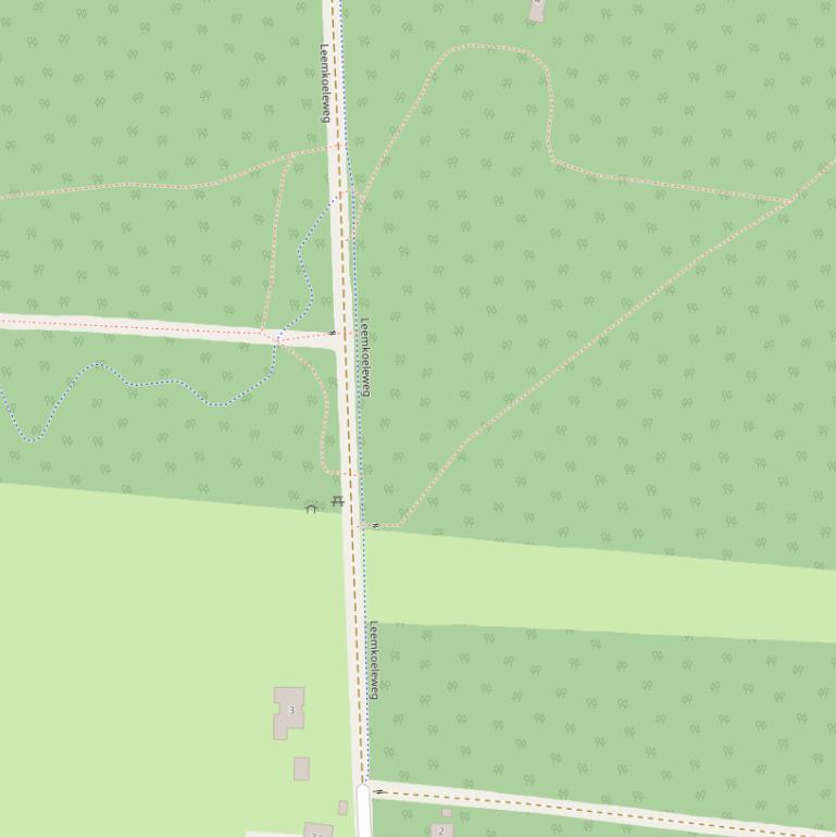 Kaart van de Leemkoeleweg.