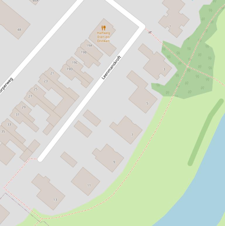 Kaart van  Leenmanskroft.