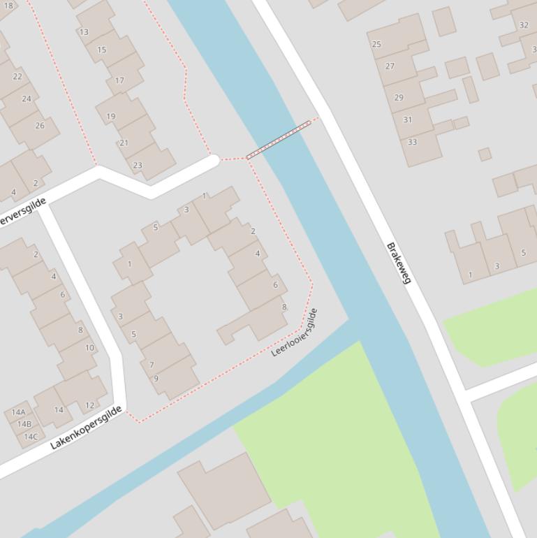 Kaart van  Leerlooiersgilde.