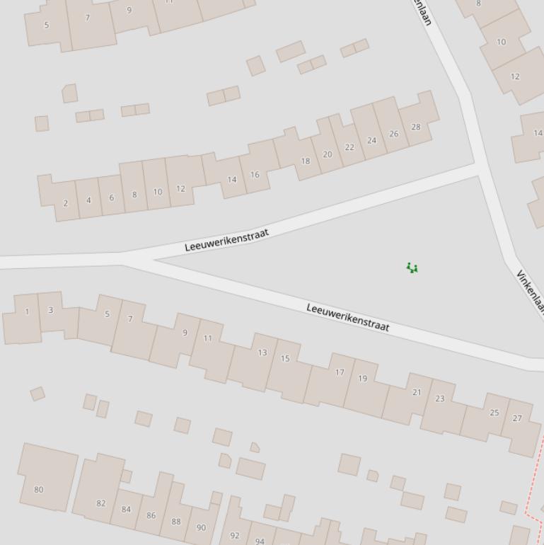Kaart van de Leeuwerikenstraat.