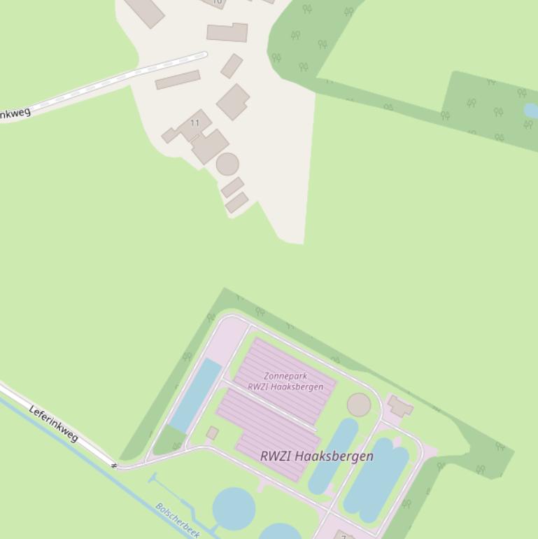 Kaart van de Leferinkweg.