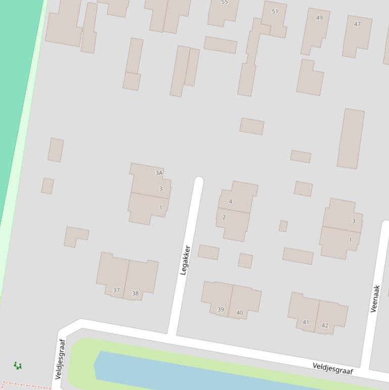 Kaart van  Legakker.