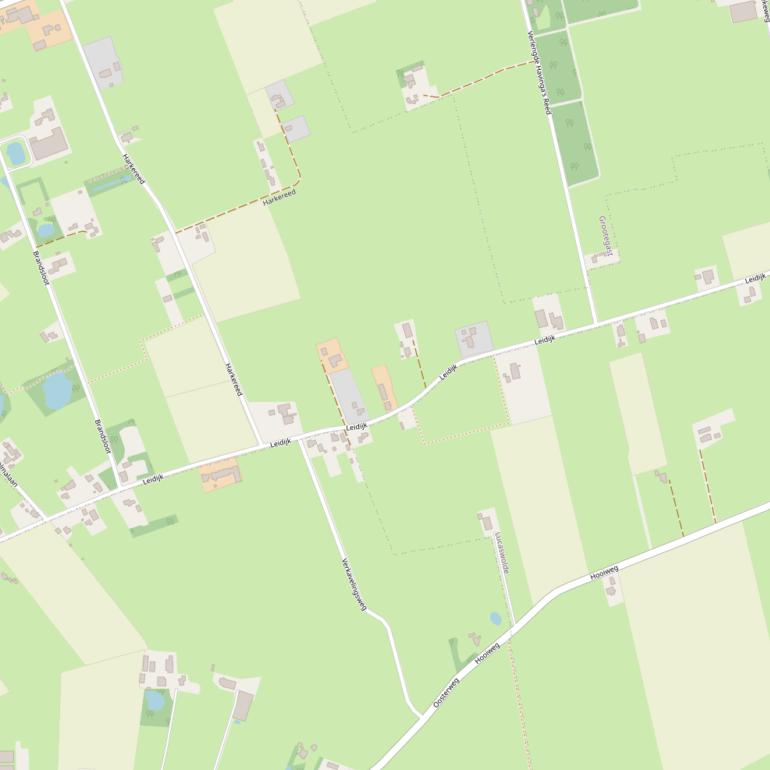 Kaart van de Leidijk.