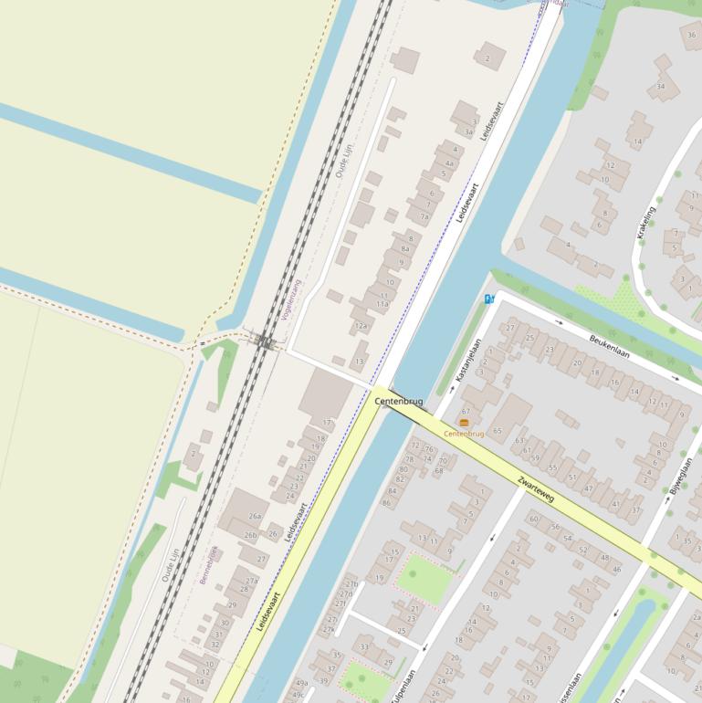 Kaart van  Leidsevaart.