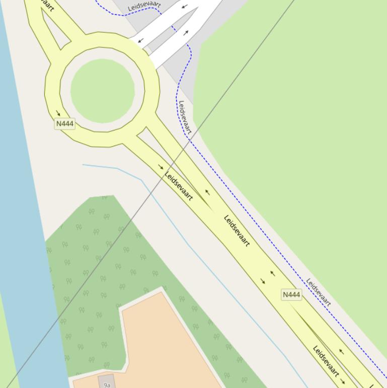 Kaart van  Leidsevaart.