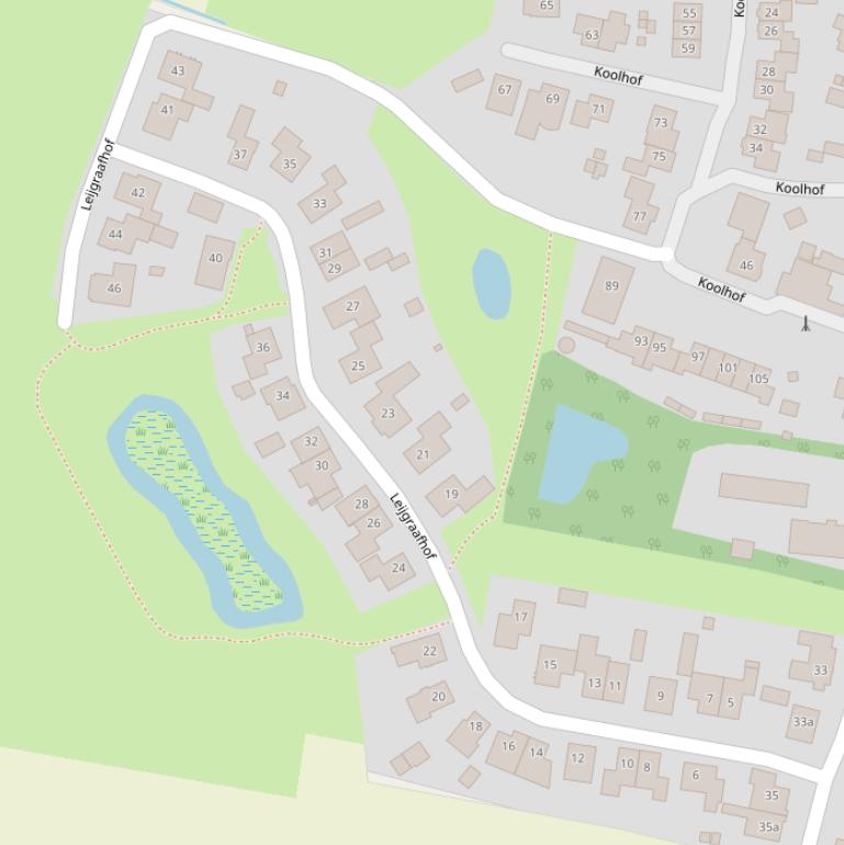 Kaart van de Leijgraafhof.