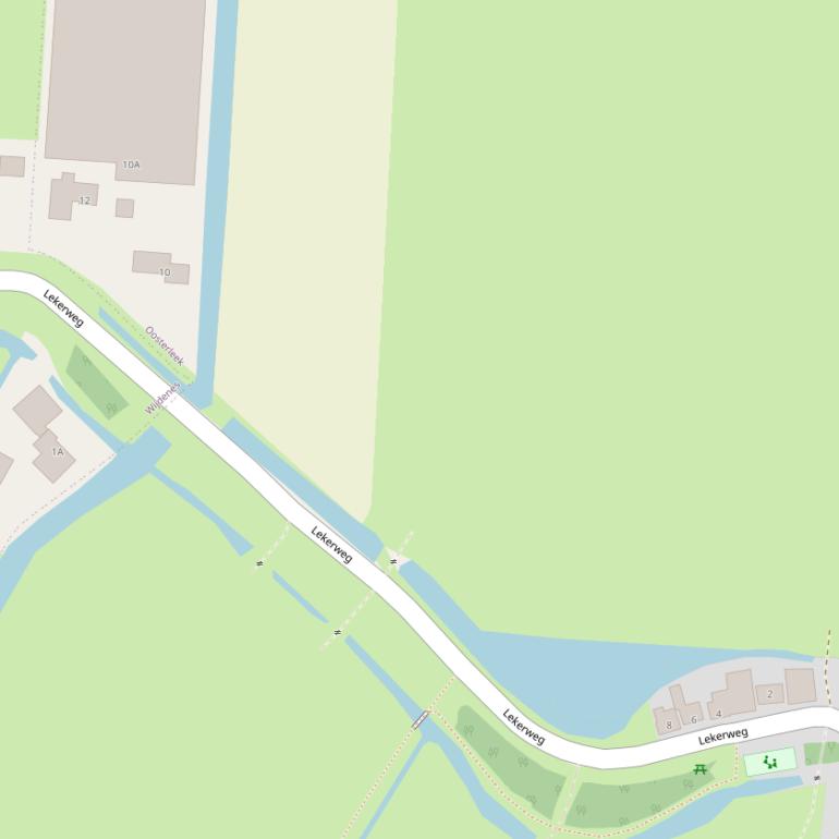 Kaart van de Lekerweg.