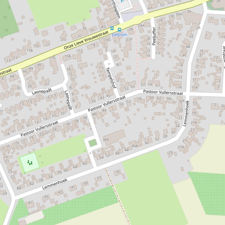 Kaart van  Lemmenhoek.