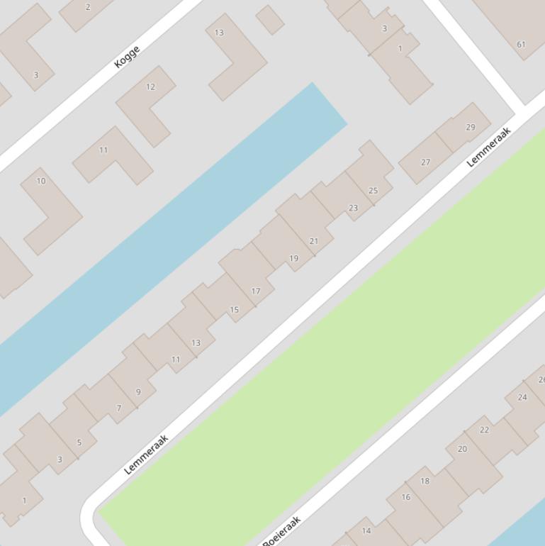 Kaart van  Lemmeraak.