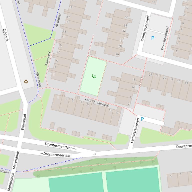 Kaart van het Lemsteraakwerf.