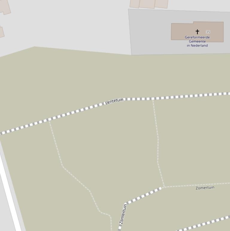 Kaart van  Lentetuin.