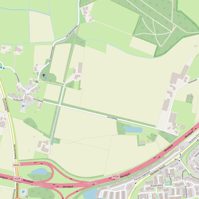 Kaart van de Leurseweg.