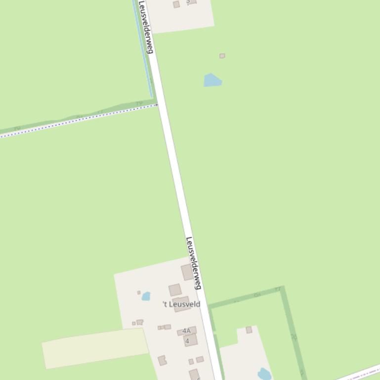 Kaart van de Leusvelderweg.