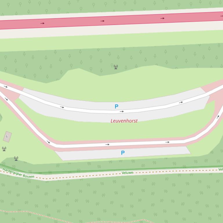 Kaart van  Leuvenhorst.