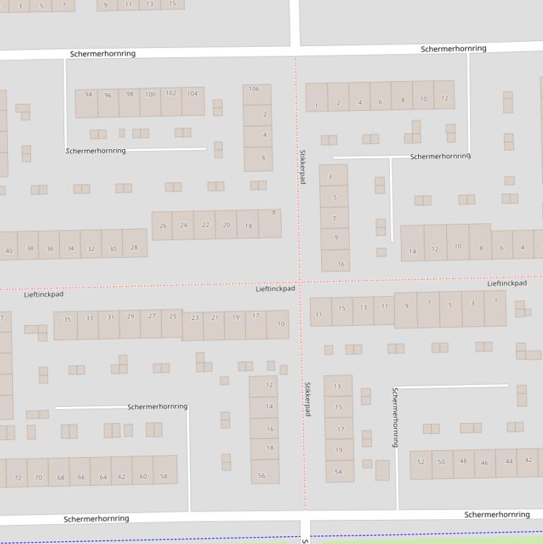 Kaart van het Lieftinckpad.